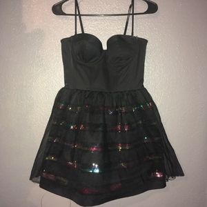 Pink Victoria's Secret black dress